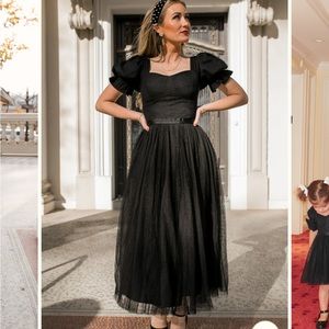 Ivy City Co black ballerina dress XL